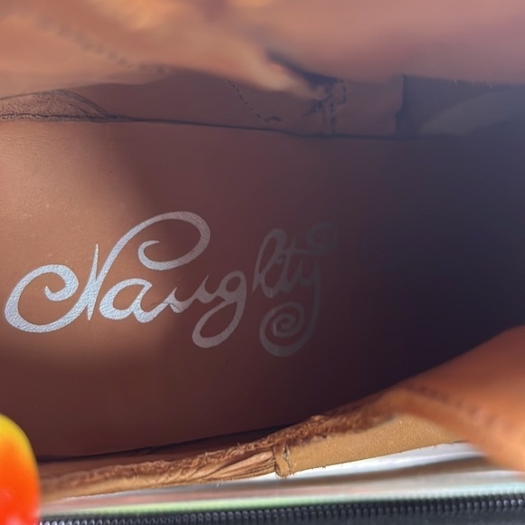 Naughty Monkey Tan Cow Aniline/ Leather Ankle Boots Sz 9. MCA1280G - Picture 7 of 8